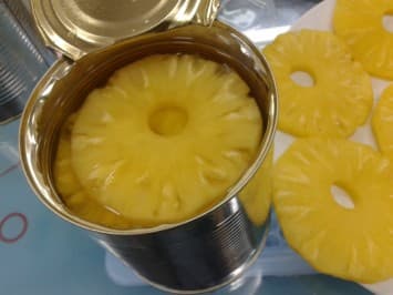Canned Slice Pineapple In Light Syrup